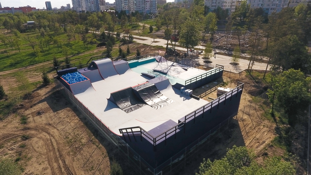 Уникальный тренировочный скейт-парк для подготовке к Олимпиаде. Волгоград