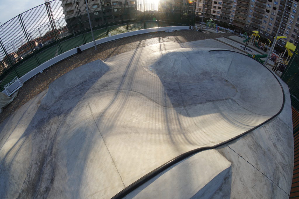 Первый бетонный скейт-парк XSA в Краснодаре