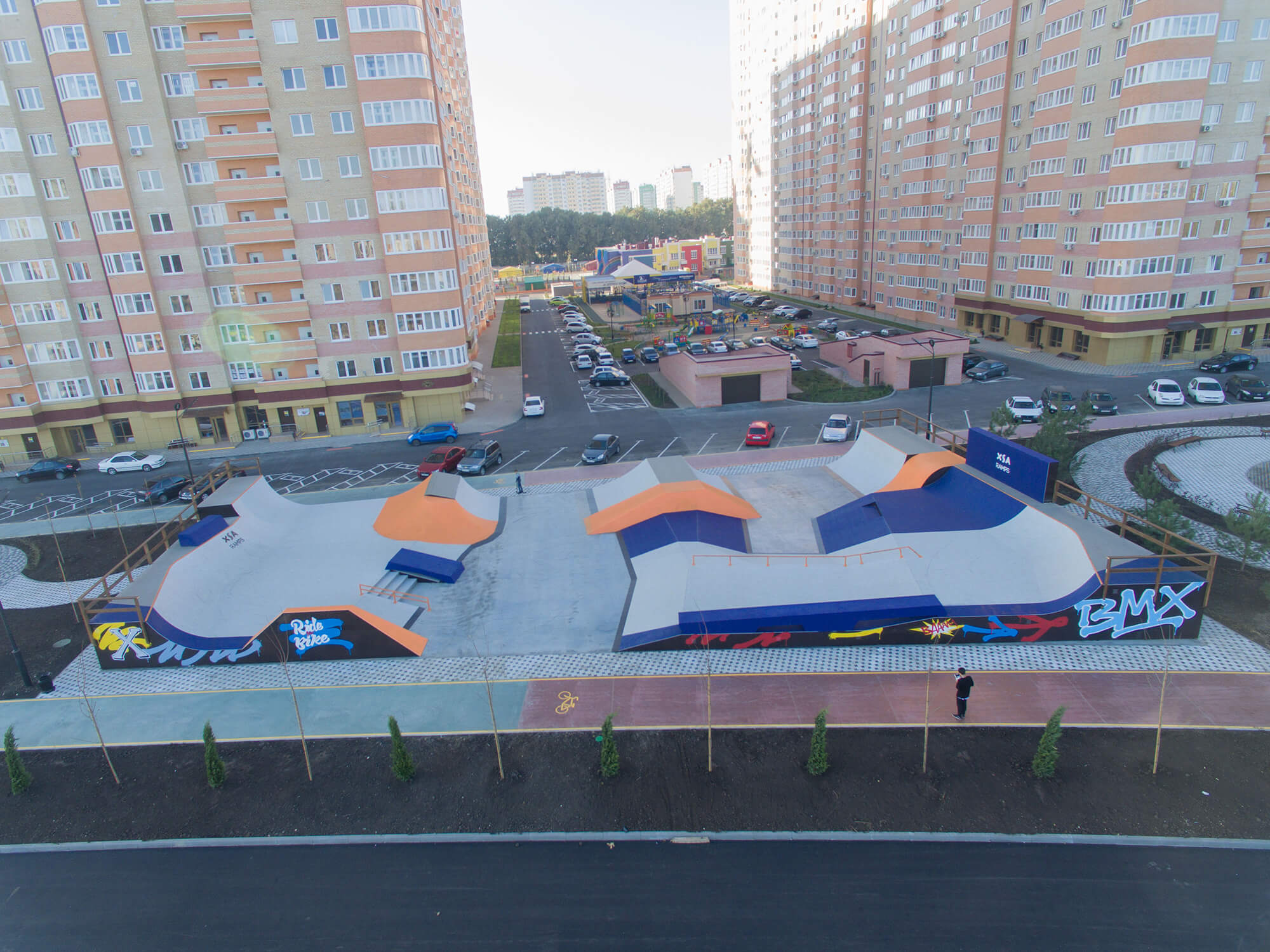 Новый скейт парк в Краснодаре от XSA Ramps | ЖК Губернский
