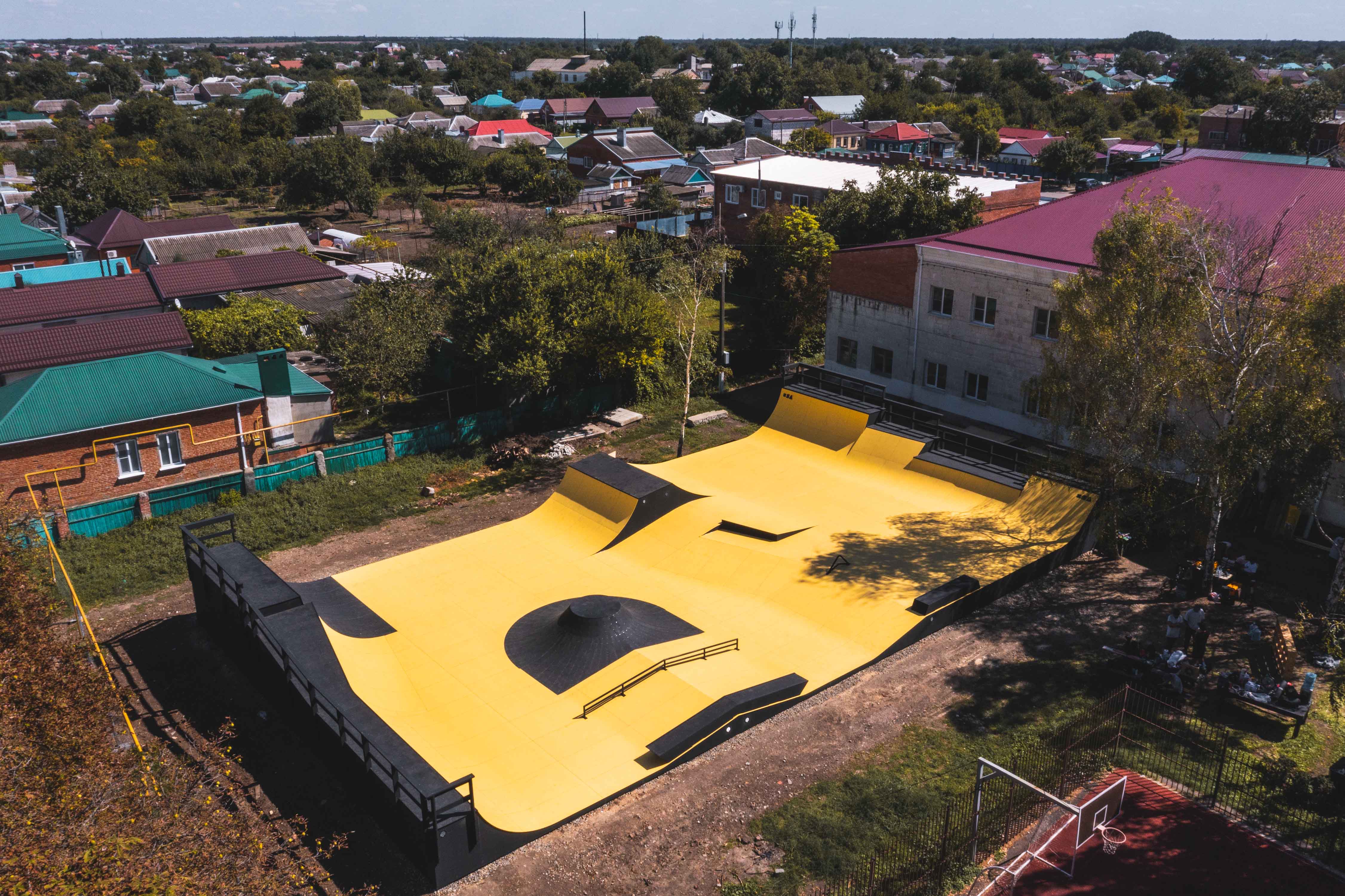 Построенный скейт парк XSA Ramps в Каневской