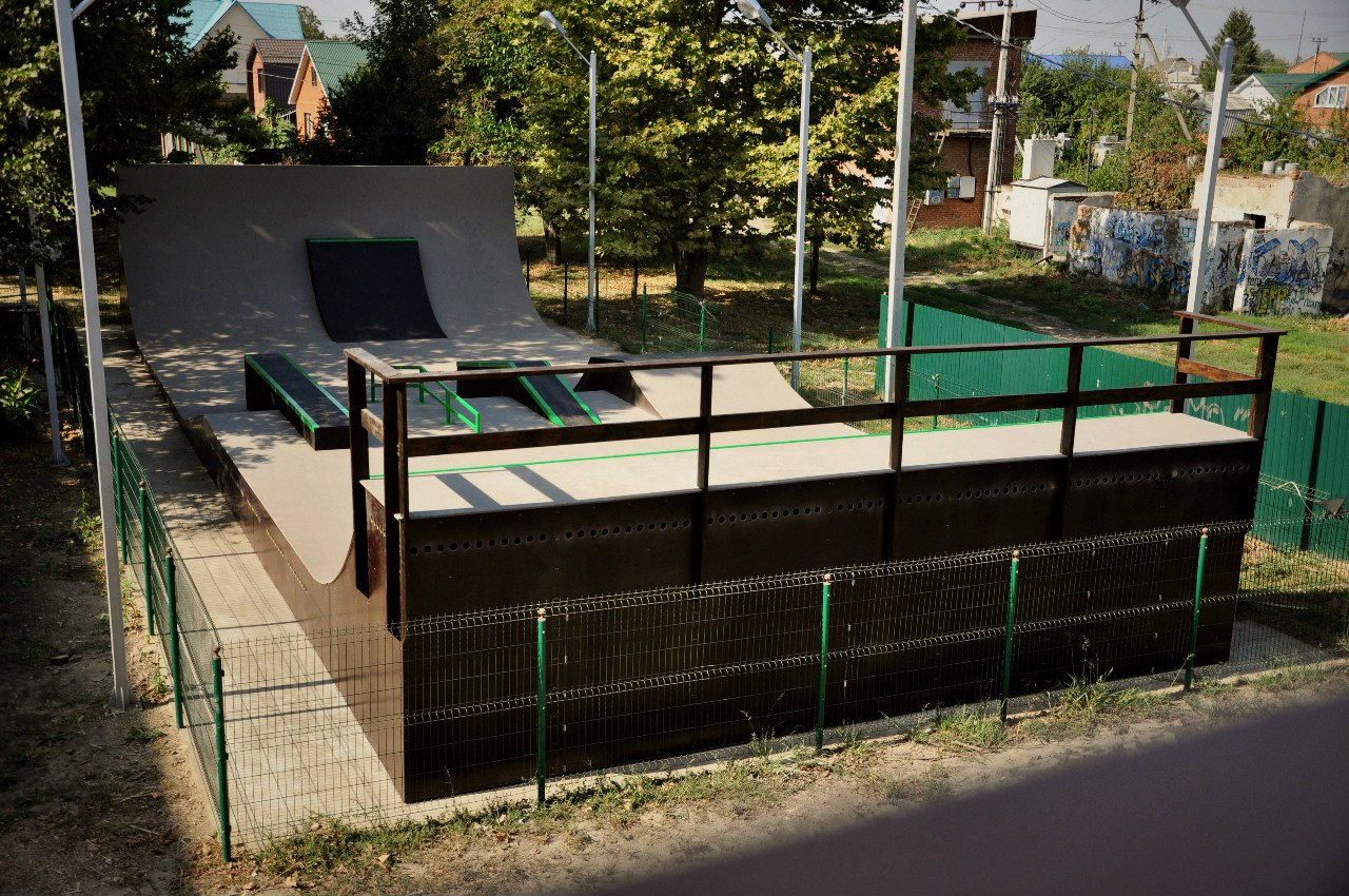 Skate park in the village of Dinskaya